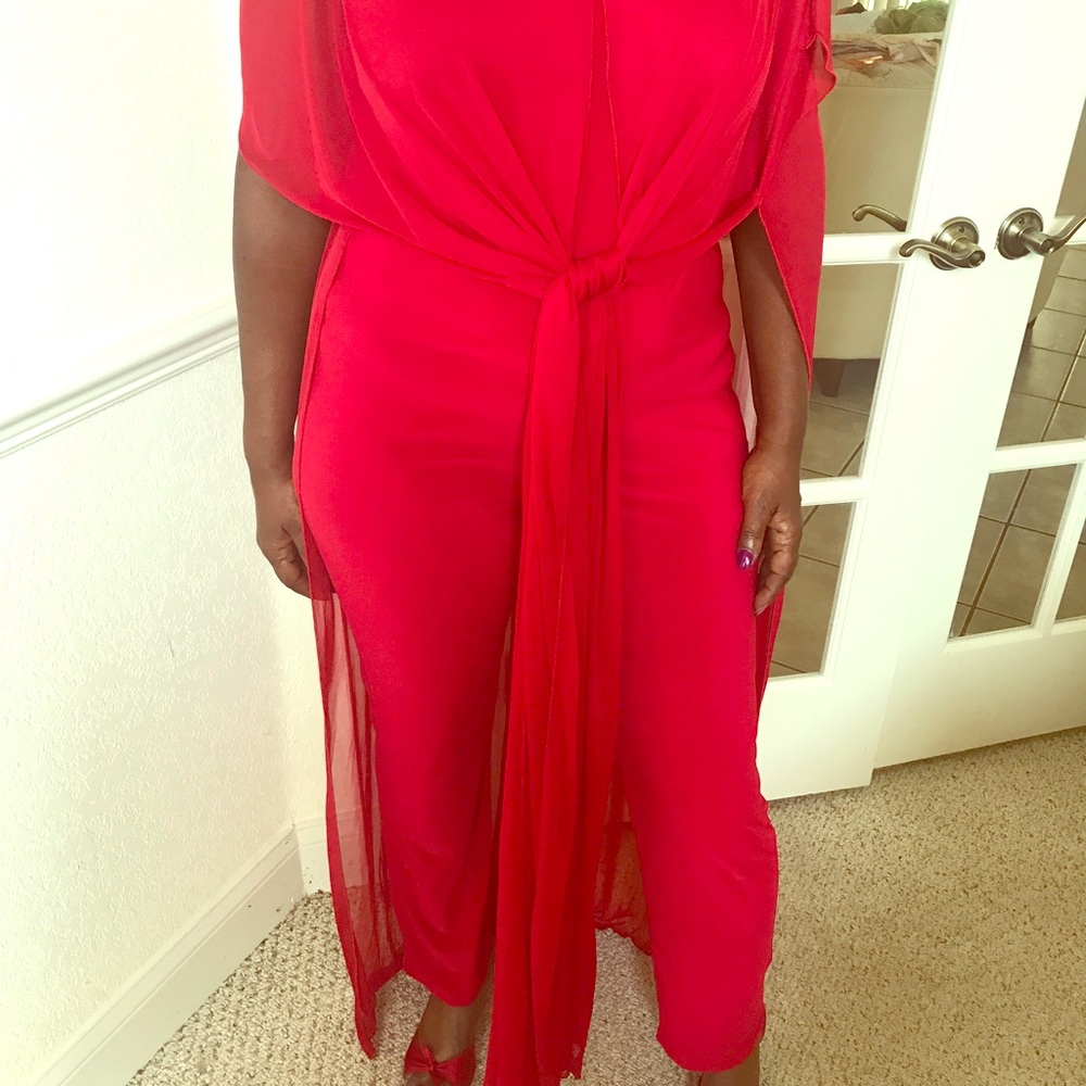 Ravishing Red Evening Jumpsuit